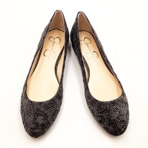 🆕{Jessica Simpson} Ginelle Beaded Textile Upper